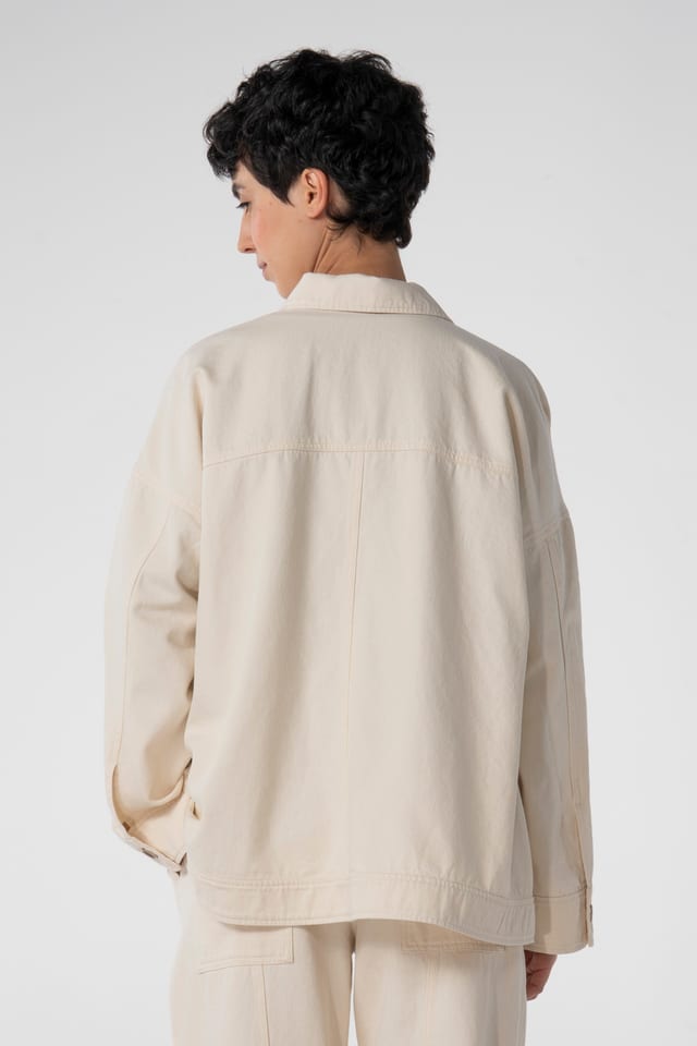 Jacket 615 wash - Undyed denim made from pure cotton - 120NETTLE - 10260110629