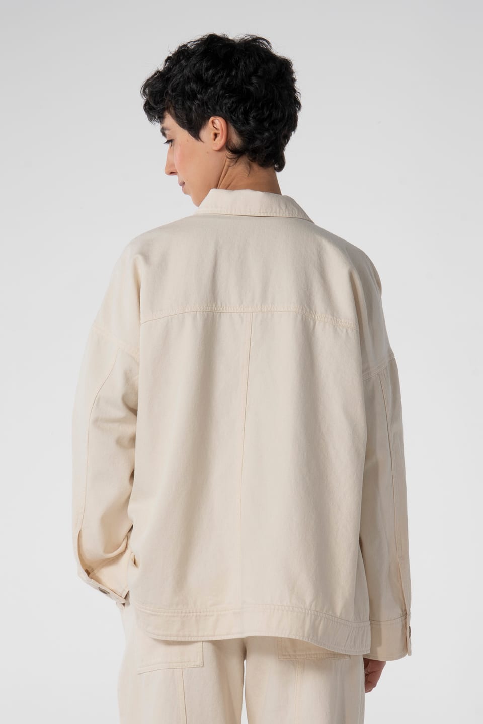 Jacket 615 wash - Undyed denim made from pure cotton - 120NETTLE - 10260110629