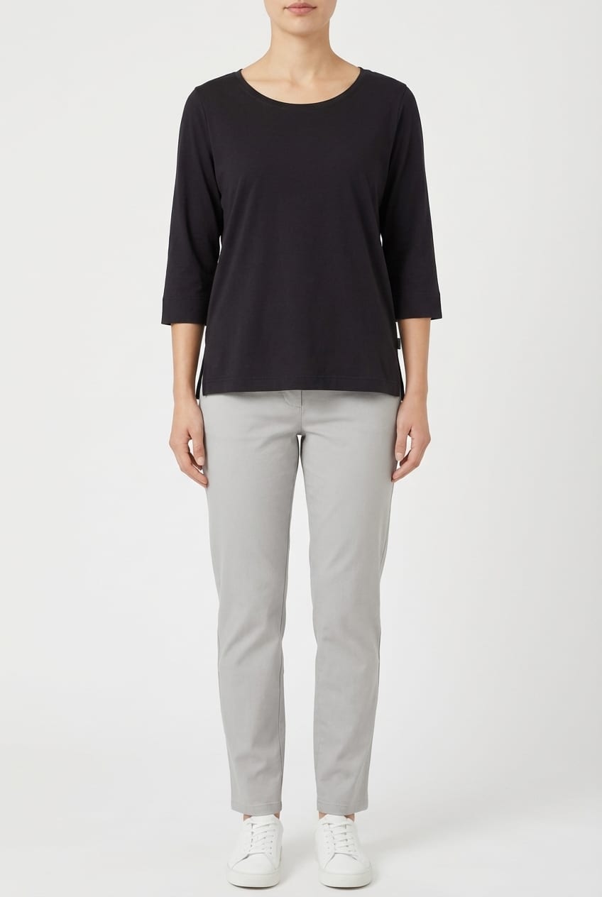 Shirt 610 - Cotton jersey - 990BLACK - 10260110642