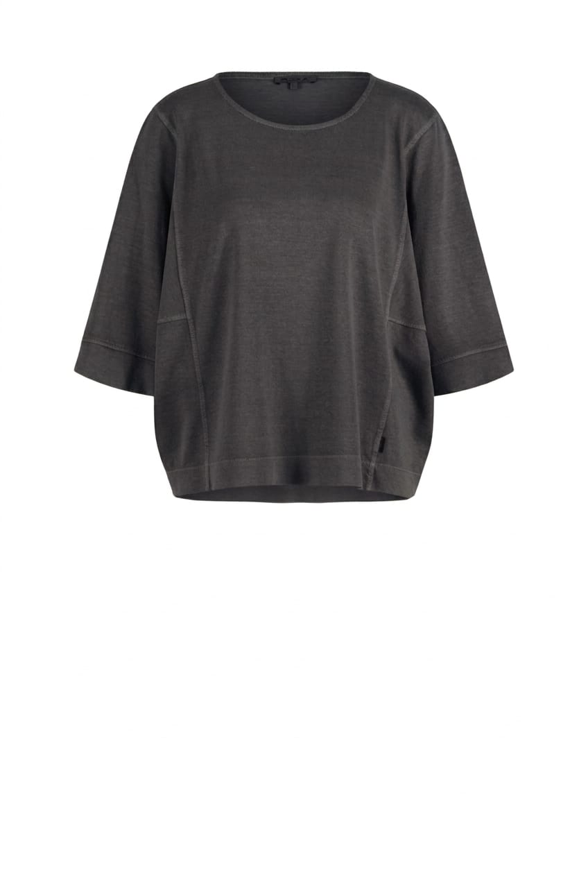 Shirt 614 - Hennep-organische katoenmix jersey - 490NAVY - 10260110646