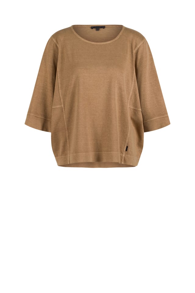 Shirt 614 - Hemp and organic cotton jersey - 842DUNE - 10260110646
