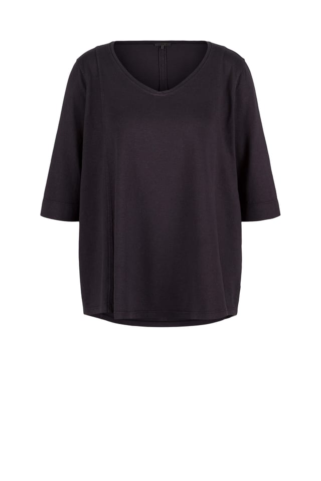 Shirt 616 - Hemp and organic cotton jersey - 490NAVY - 10260110648