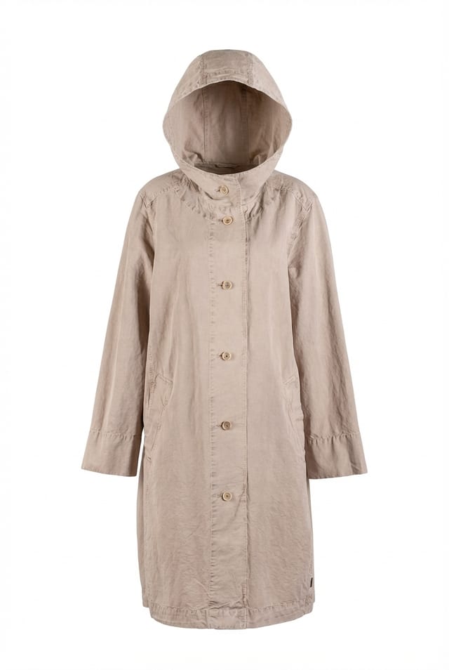 Coat 604 - Cotton linen twill - 10260110661