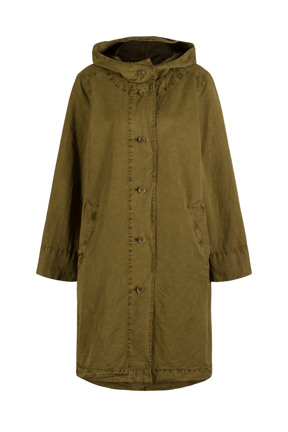 Coat 604 - Cotton linen twill - 742CANE - 10260110661