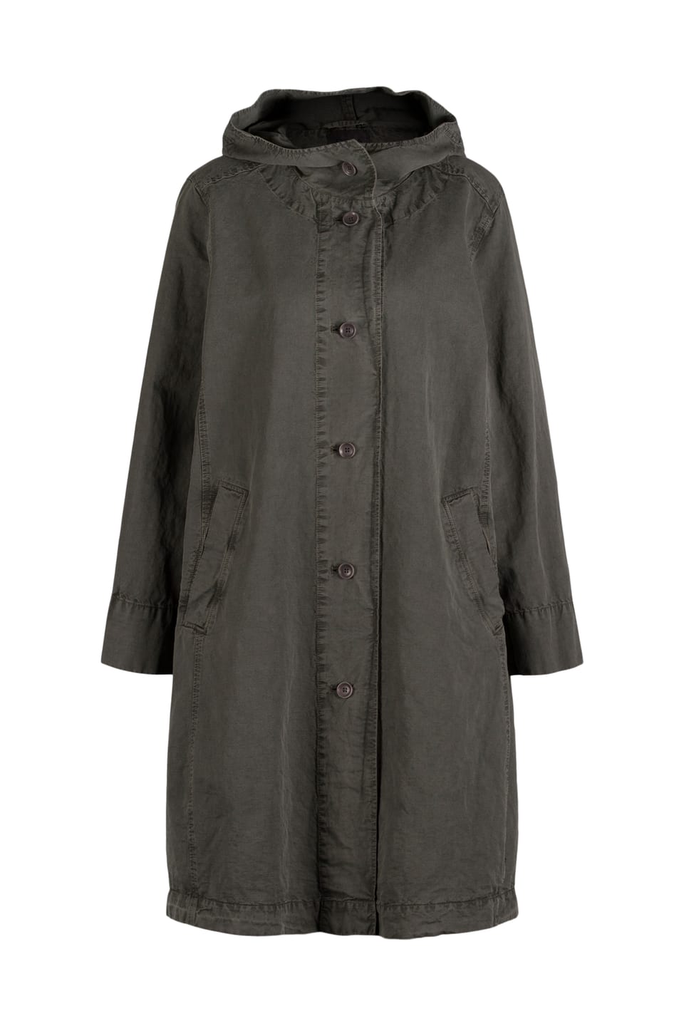 Coat 604 - Cotton linen twill - 952CAVE - 10260110661