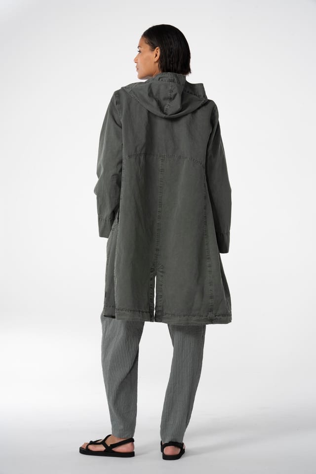 Coat 604 - Cotton linen twill - 952CAVE - 10260110661