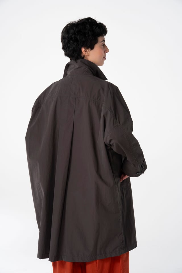 Coat 606 - Cotton blend with technical feel - 480SHALE - 10260110663