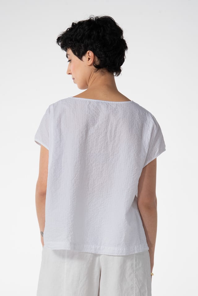 Top 602 - Baumwoll-Leinen Seersucker - 100WHITE - 10260110681