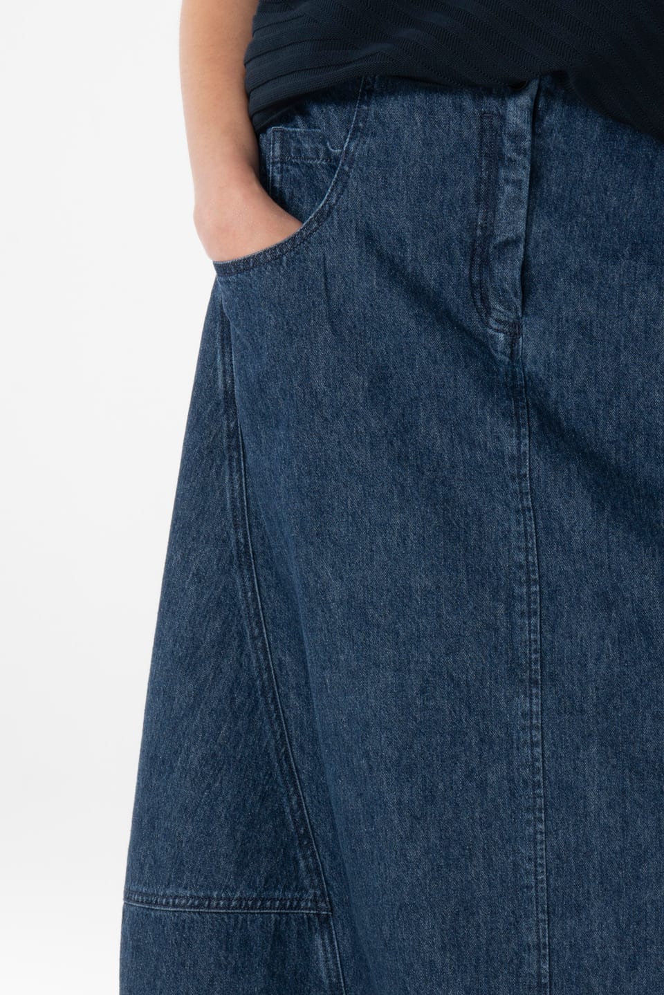Skirt 603 wash - Organic cotton hemp denim - 570DENIM - 10260110685