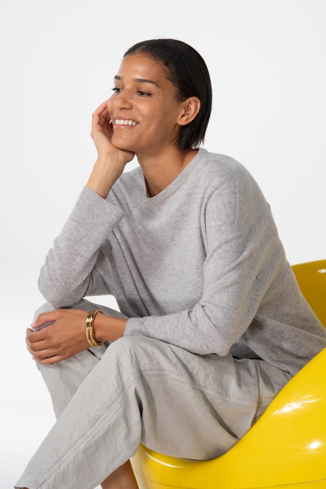 Pullover 607 - Merino kasjmier mix - 920CHALK - 10260110701