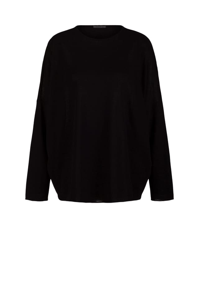 Pullover 612 - Cotton crepe - 990BLACK - 10260110706