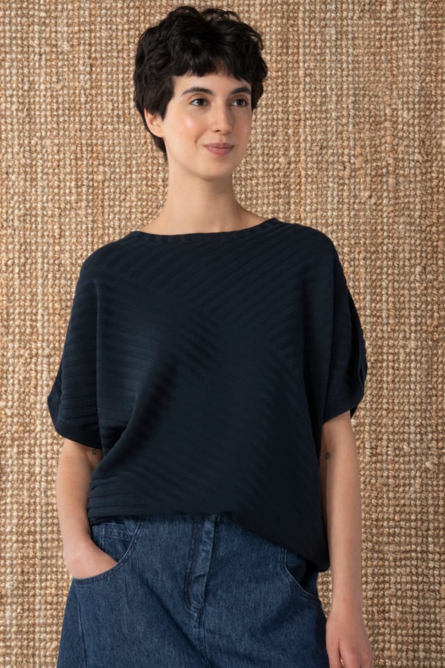 Pullover 614 - Pure cotton - 490NAVY - 10260110708