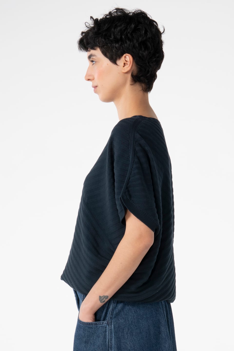 Pullover 614 - Pure cotton - 490NAVY - 10260110708