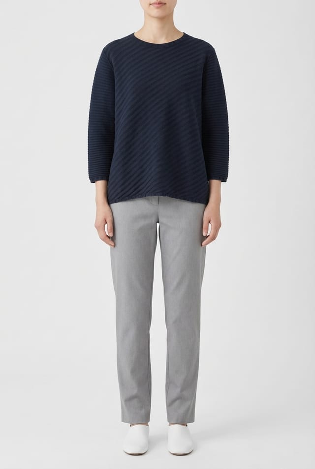 Pullover 615 - Pure cotton - 490NAVY - 10260110709