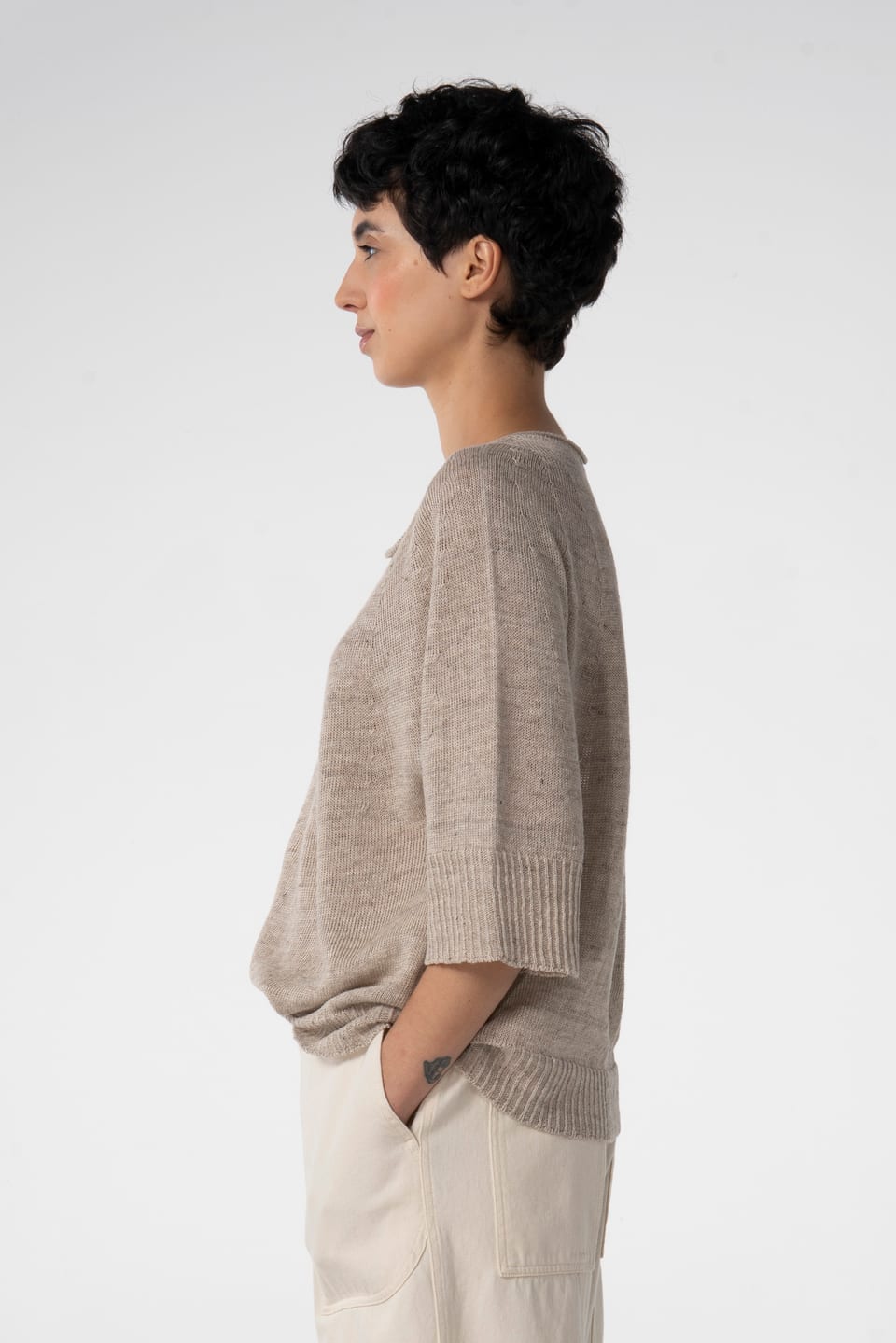Pullover 617 - Linen cotton blend - 120NETTLE - 10260110711