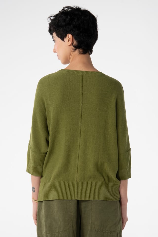 Pullover 623 - Cotton blend bouclé yarn - 770CACTUS - 10260110717