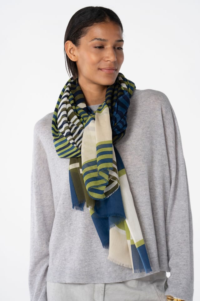 Scarf 602 - Cotton modal blend - 570DENIM - 10260110902