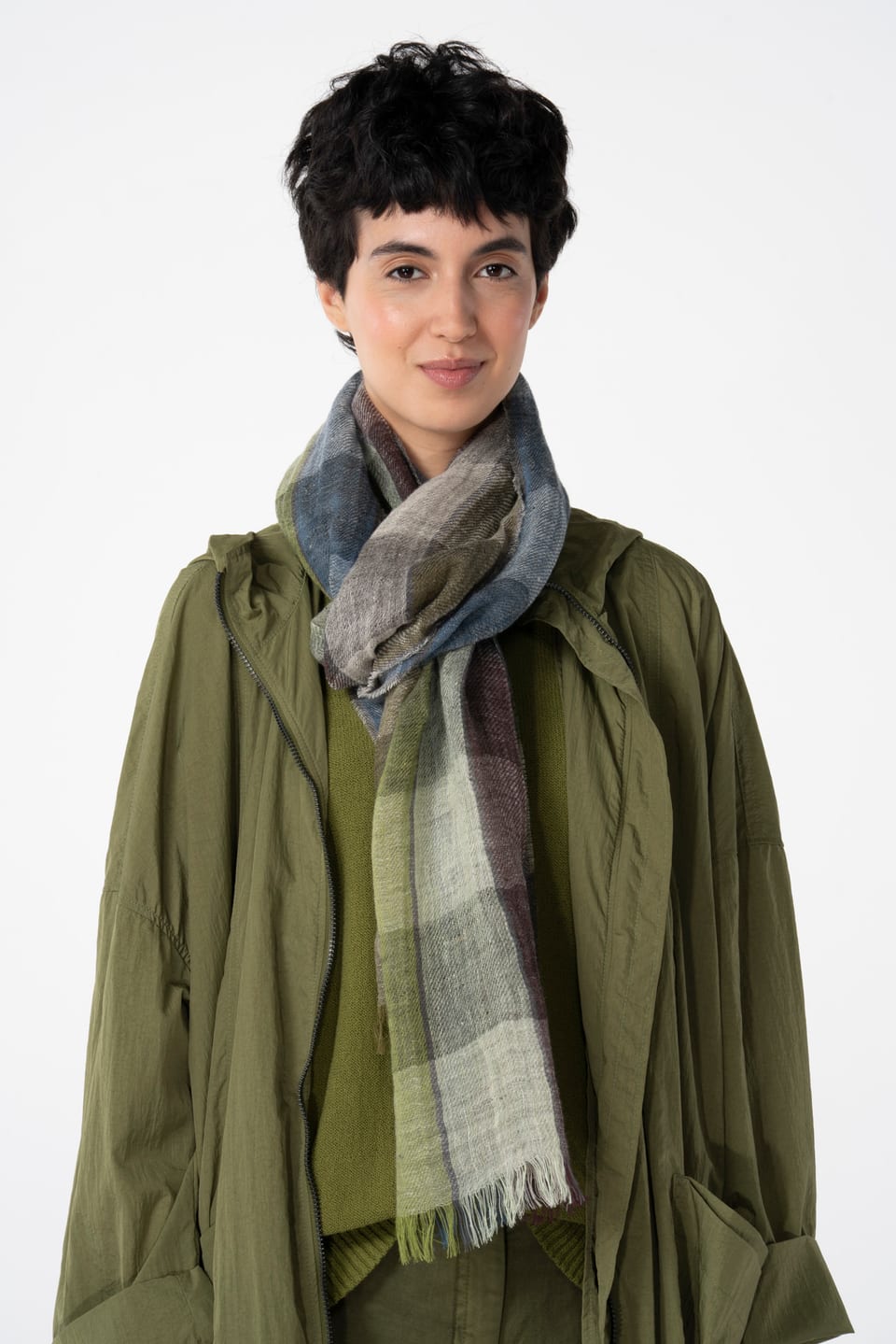 Scarf 604 - Pure linen - 730FERN - 10260110904
