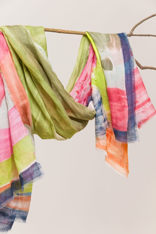 Scarf 605 - Linen modal blend - 570DENIM - 10260110905