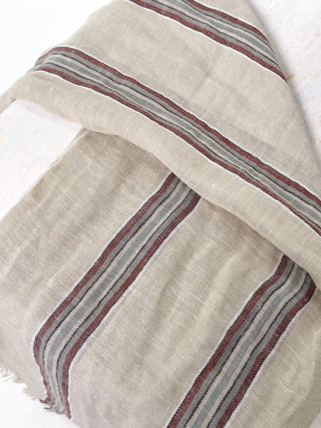 Scarf 610 - Linen cotton blend - 120NETTLE - 10260110910