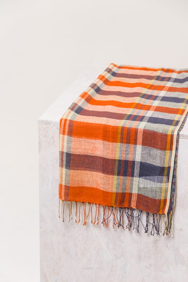 Scarf 613 - Linen cotton blend - 470DEW - 10260110913