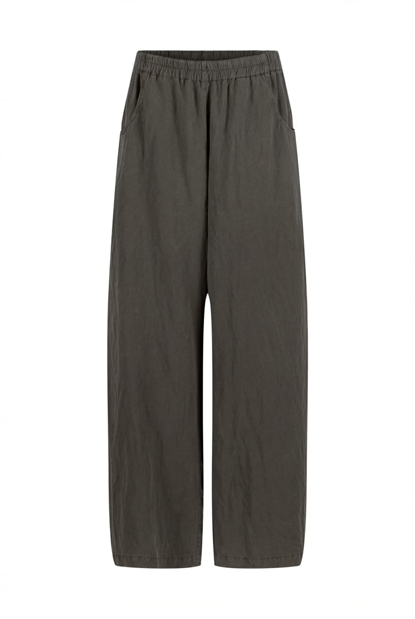 Kalhoty 604 - Lyocell linen blend - 790BELUGA - 60260110503
