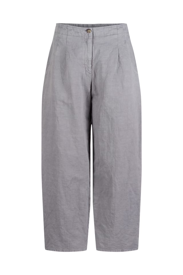 Pantalon 605 - Coton à chevrons et chanvre - 432TROUT - 60260110504