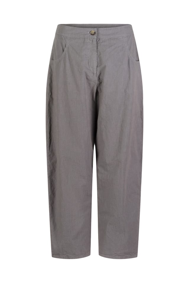 Trousers 606 - Compact cotton with fine stripes - 430TROUT - 60260110505