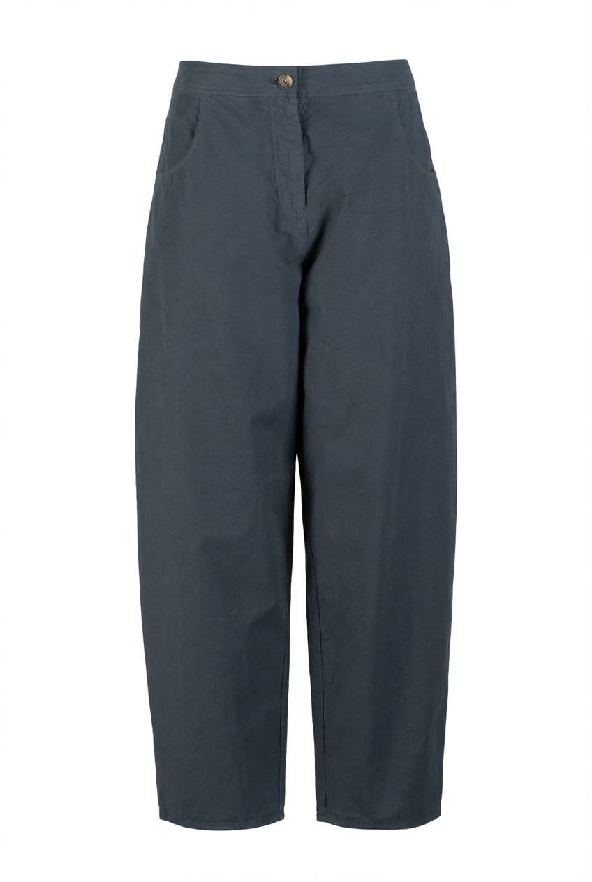 Trousers 606 - Compact cotton with fine stripes - 460RIVER - 60260110505