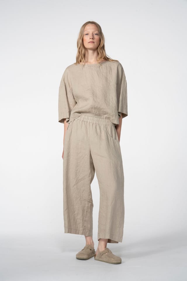 Trousers 607 - Pure hemp - 122NETTLE - 60260110506