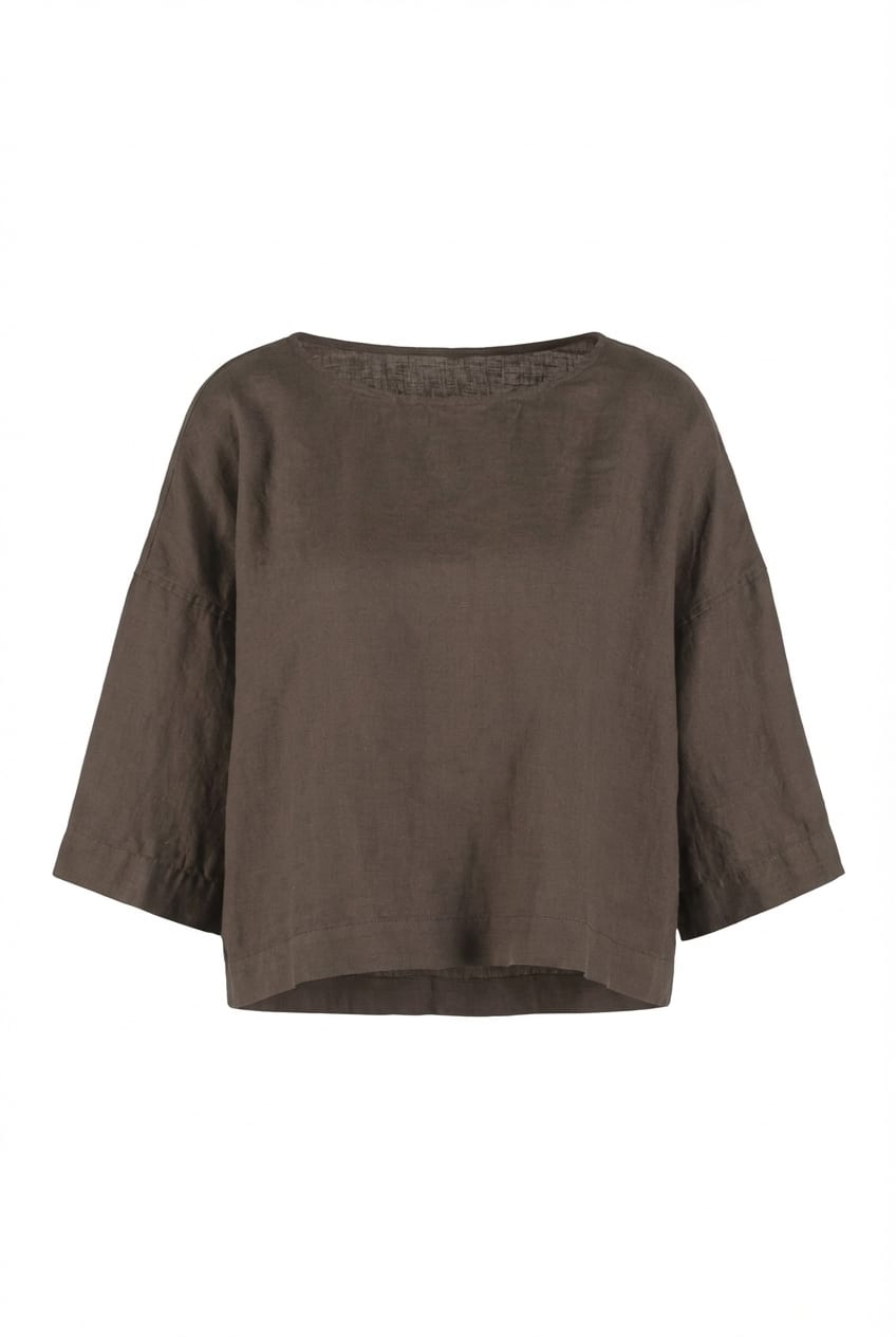 Blouse 606 - Pure hemp - 790BELUGA - 60260110507
