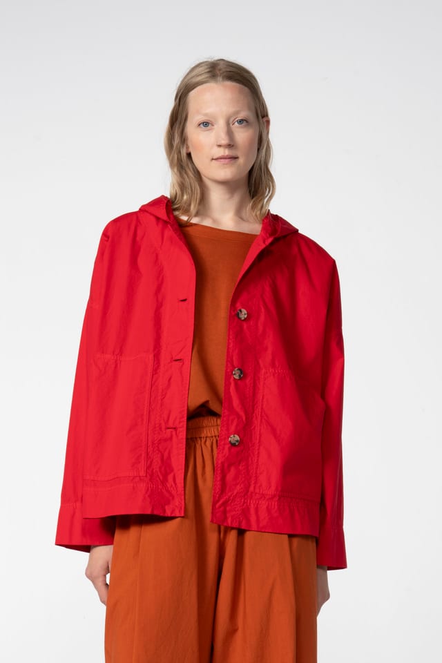 Outdoorjacke 602 - Kompakter Baumwoll Popeline - 340PEPPER - 60260110508