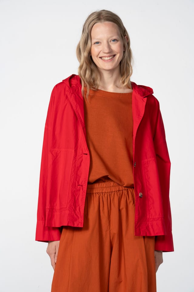Outdoor jacket 602 - Compact cotton poplin - 340PEPPER - 60260110508