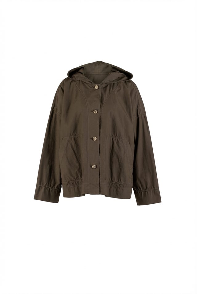 Outdoorjacke 602 - Kompakter Baumwoll Popeline - 790BELUGA - 60260110508