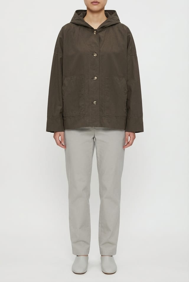 Veste extérieure 602 - popeline de coton compacte - 790BELUGA - 60260110508