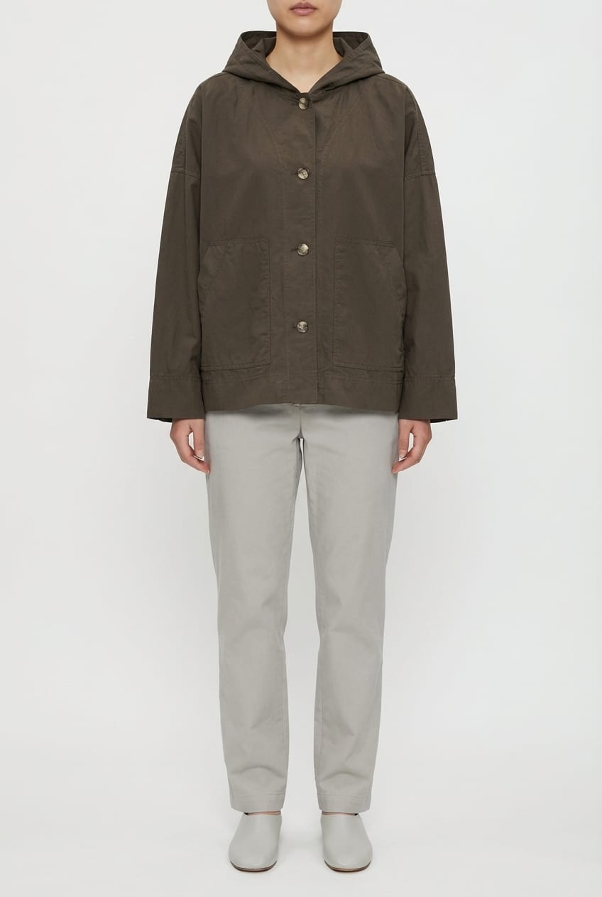 Outdoor jacket 602 - Compact cotton poplin - 790BELUGA - 60260110508