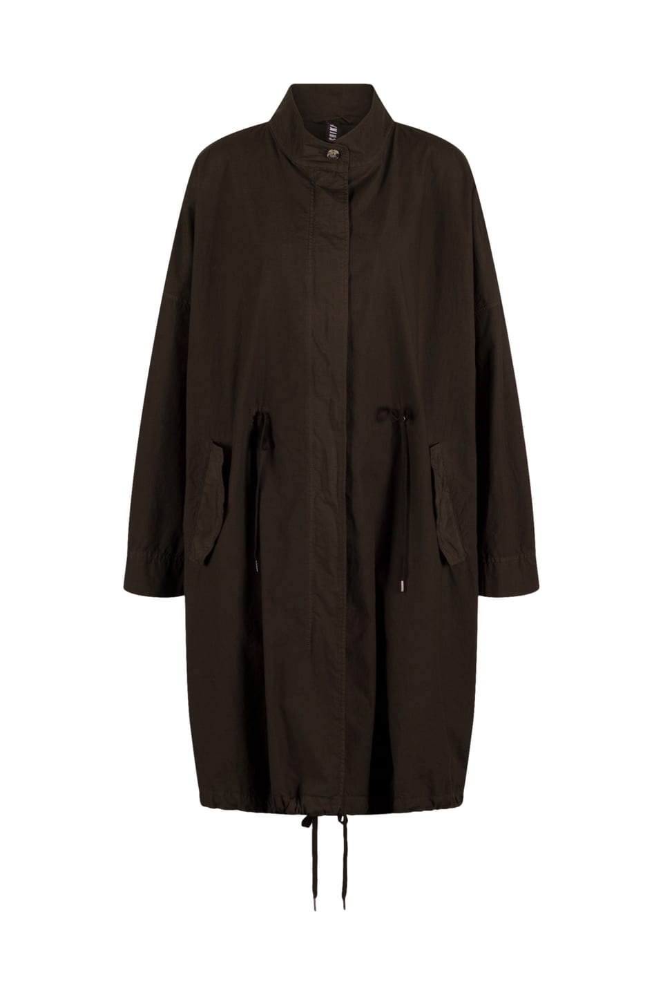 Coat 601 - Compact cotton poplin - 790BELUGA - 60260110509