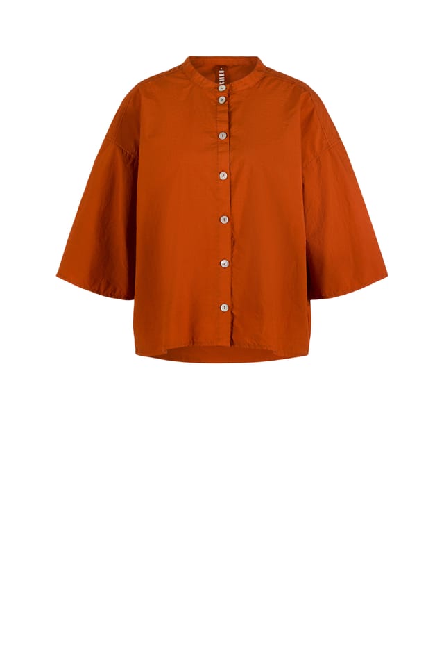 Bluse 608 - Baumwoll Popeline - 232RUST - 60260110511
