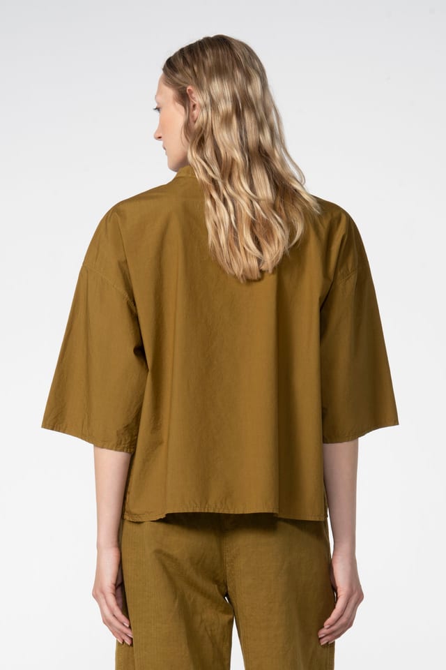 Bluse 608 - Baumwoll Popeline - 760TAPENADE - 60260110511
