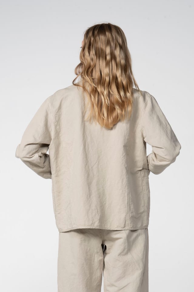 Jacket 603 - Chevron cotton hemp - 120NETTLE - 60260110517