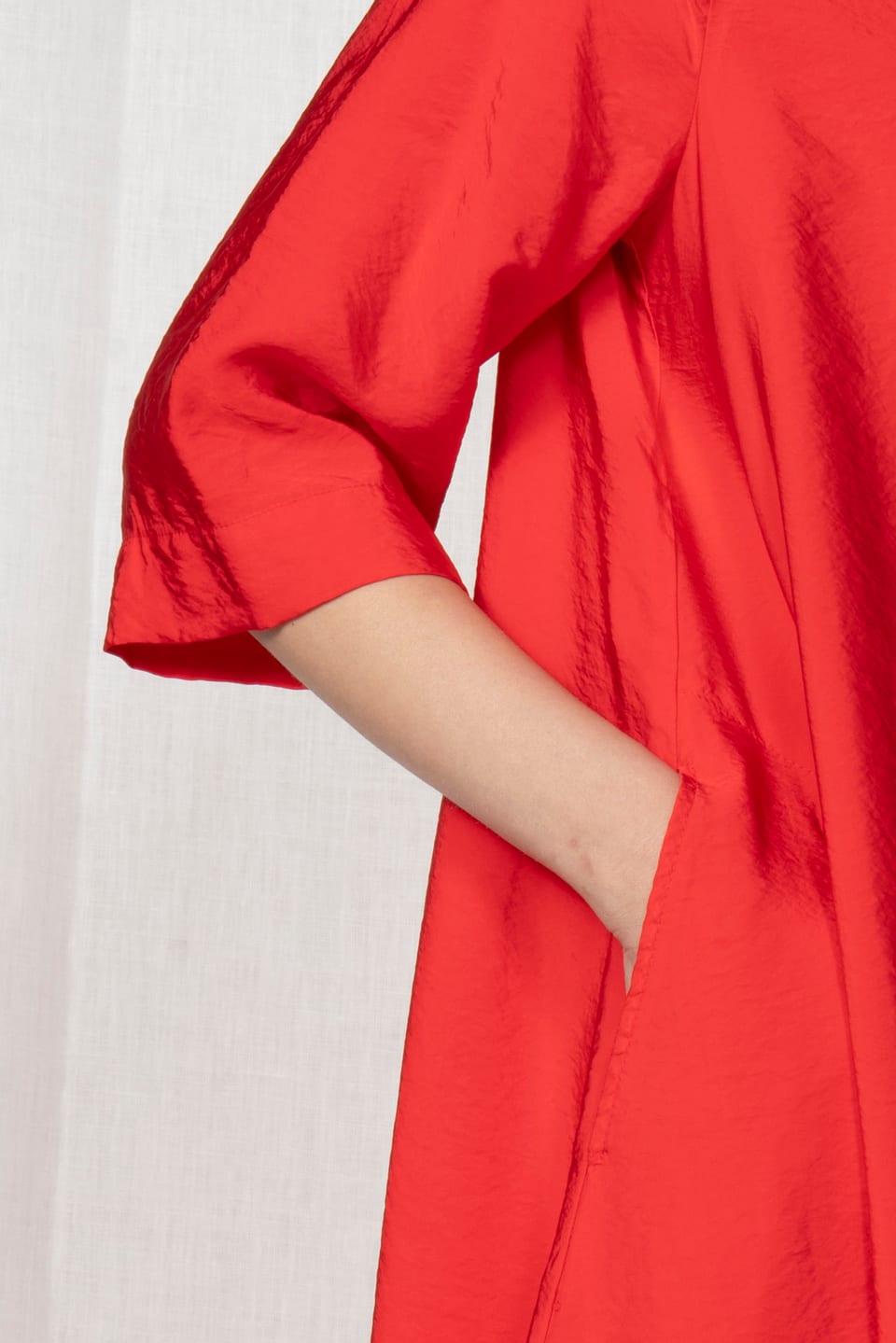 Dress 603 wash - Viscose twill with a subtle shine - 340PEPPER - 60260110519
