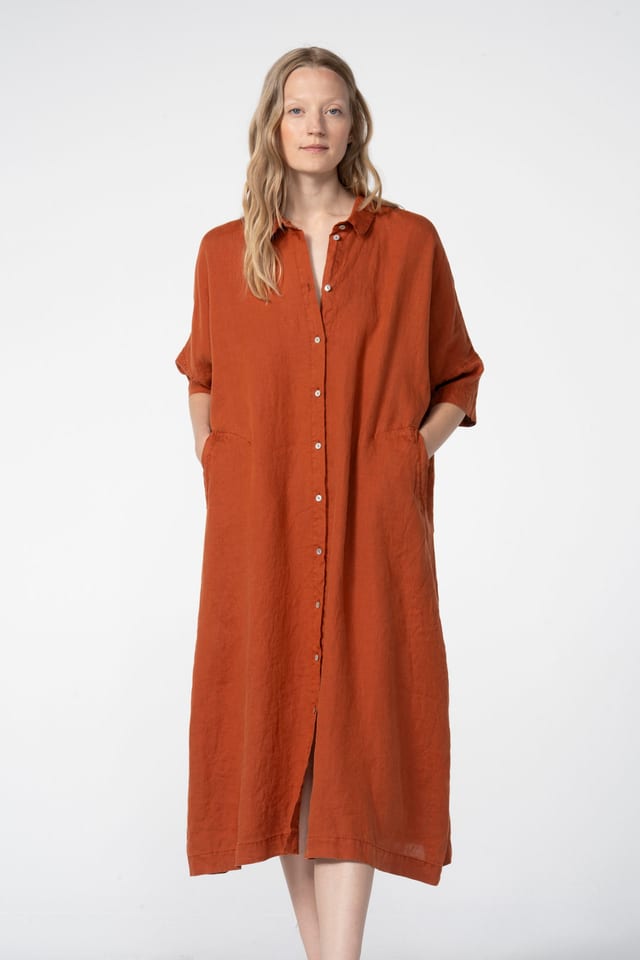 Dress 605 - Pure hemp - 232RUST - 60260110521