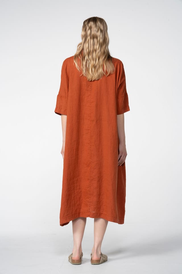 Dress 605 - Pure hemp - 232RUST - 60260110521
