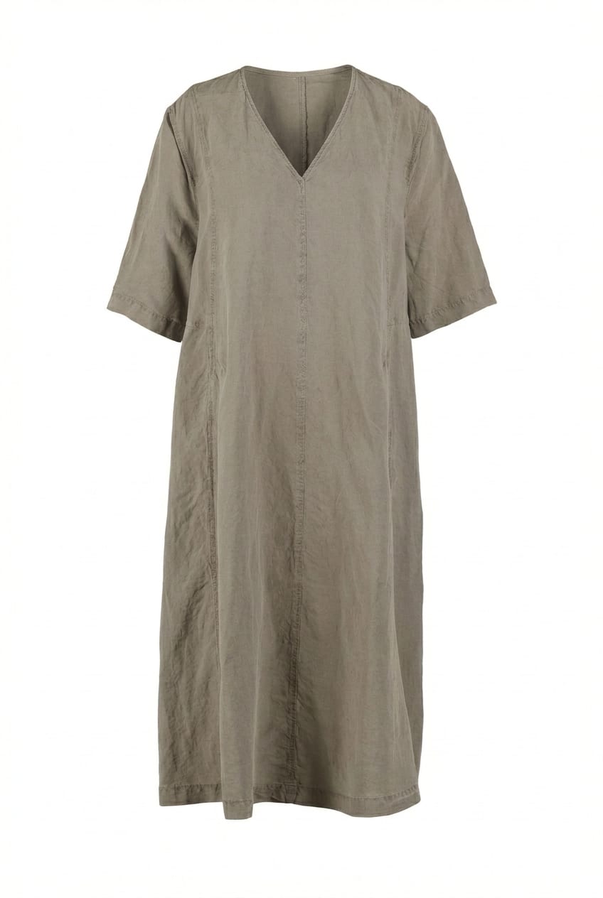 Dress 606 - Lyocell linen blend - 122NETTLE - 60260110522