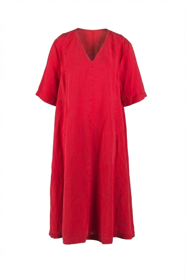 Dress 606 - Lyocell linen blend - 342PEPPER - 60260110522