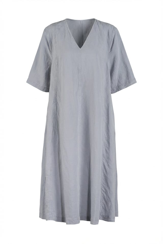 Dress 606 - Lyocell linen blend - 432TROUT - 60260110522
