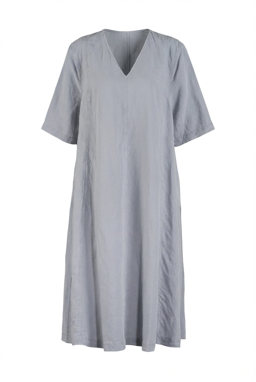 Dress 606 - Lyocell linen blend - 432TROUT - 60260110522