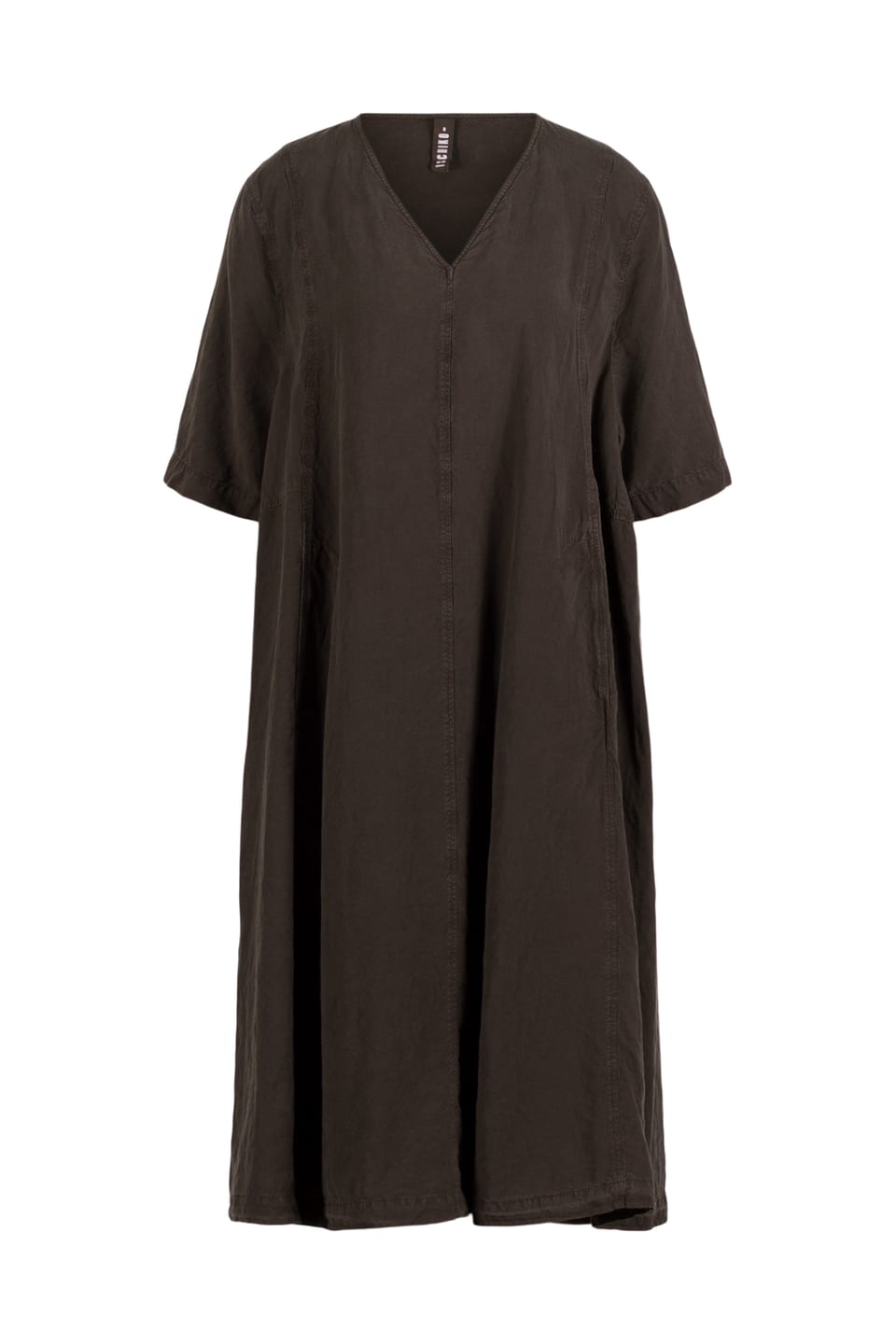 Dress 606 - Lyocell linen blend - 790BELUGA - 60260110522