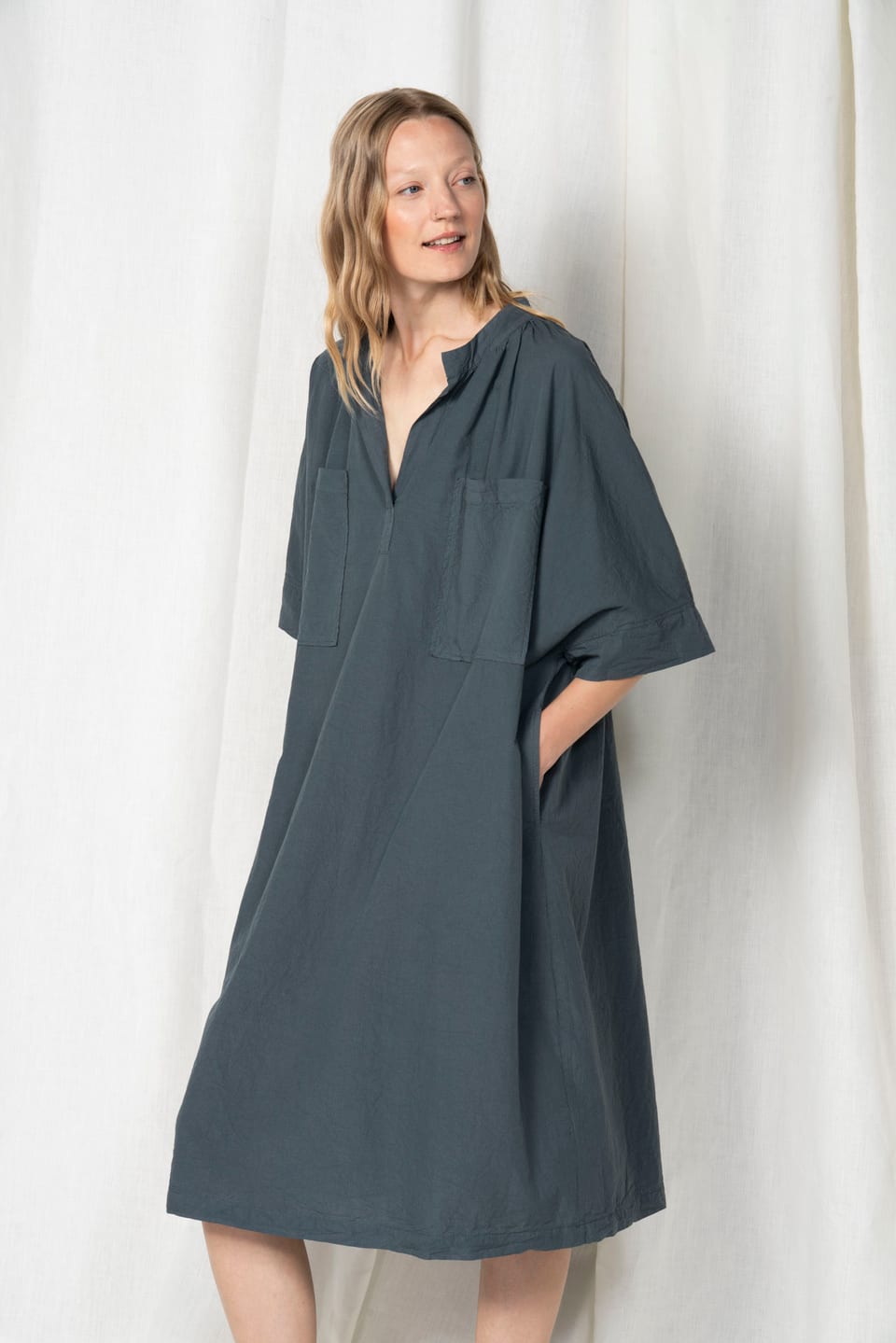 Dress 608 - Micro check on cotton - 460RIVER - 60260110524