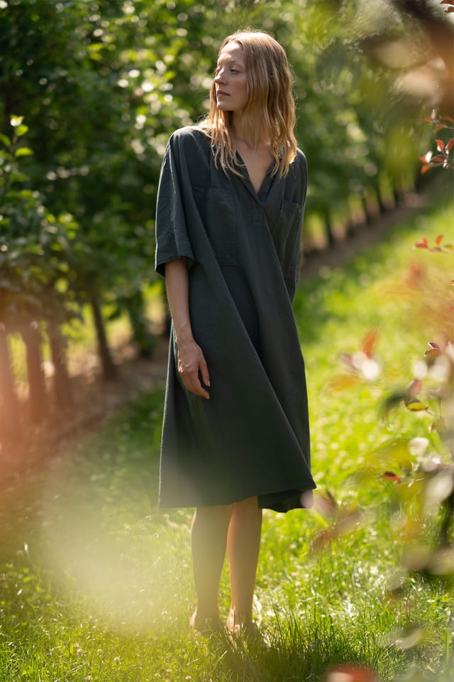 Dress 608 - Micro check on cotton - 460RIVER - 60260110524
